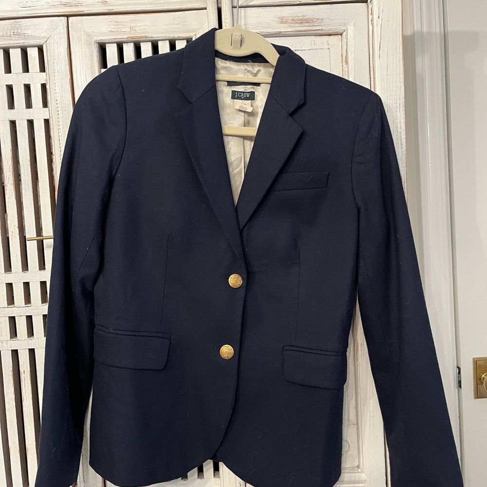Navy wool JCrew blazer